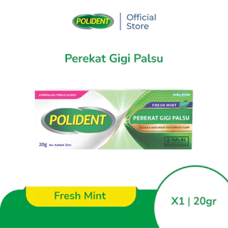 Polident Perekat Gigi Tiruan Fresh Mint 20g