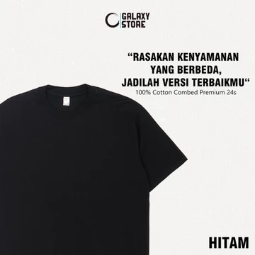 Kaos Polos Cotton Combed 24s Premium Lengan Pendek