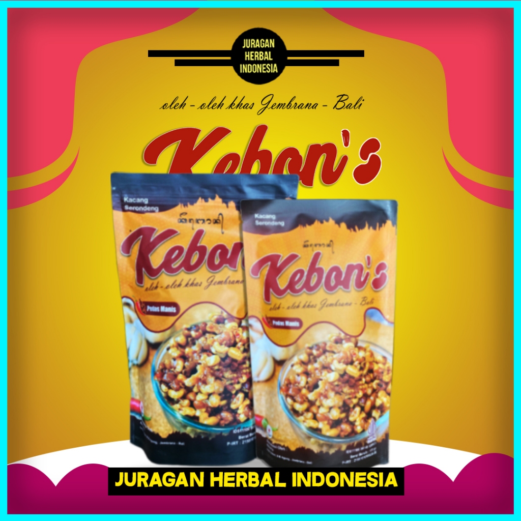 Jual Kacang Serondeng Pedas Manis Kebon's - Khas Jembrana Bali | Shopee ...