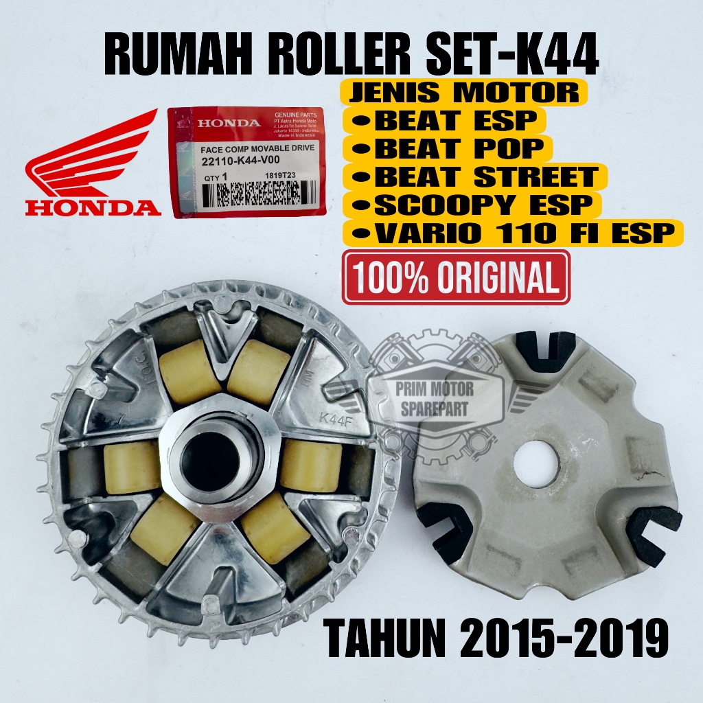 Jual ORIGINAL RUMAH ROLLER SET ASSY K44 HONDA BEAT ESP, BEAT POP ...
