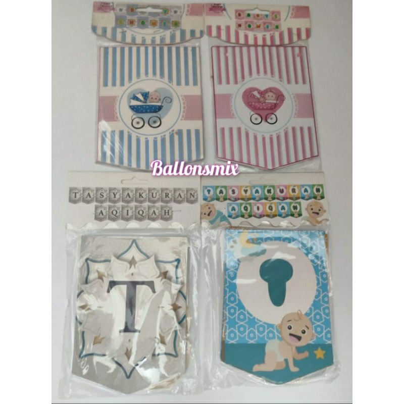 Jual Banner tlsn tasyakuran aqiqah / Banner baby shower | Shopee Indonesia