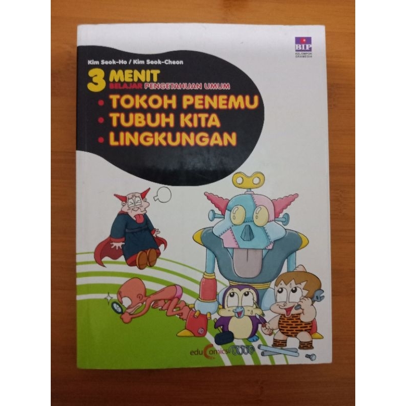 Jual BUKU KOMIK 3 MENIT BELAJAR PENGETAHUAN UMUM .TOKOH PENEMU-TUBUH ...