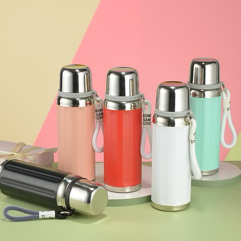 Jual Botol Minum Termos Stainless Steel Portable 800ML Tahan Panas Dan ...