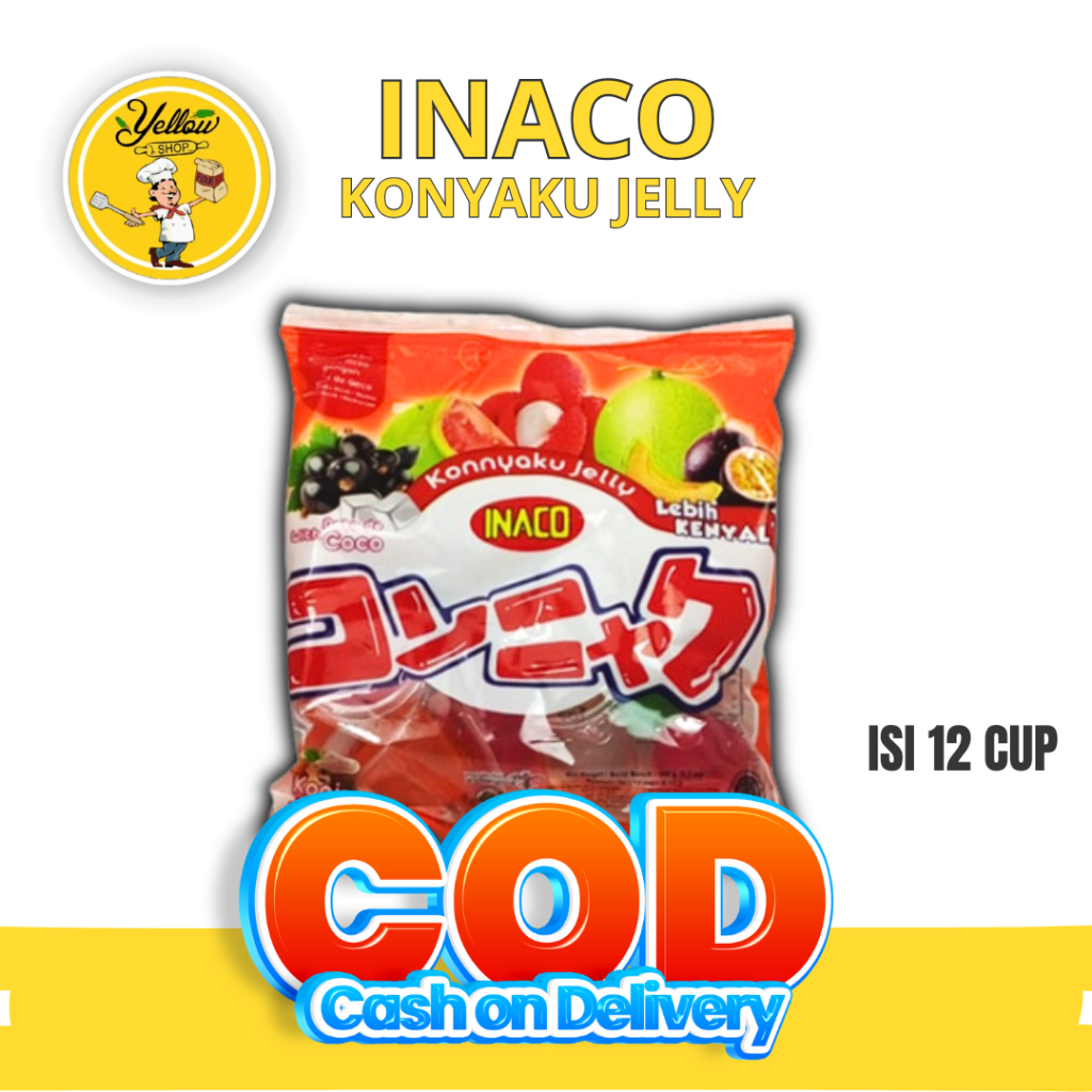 Jual INACO KONNYAKU JELLY WITH NATA DE COCO 180GR ISI 12 CUPS | Shopee ...
