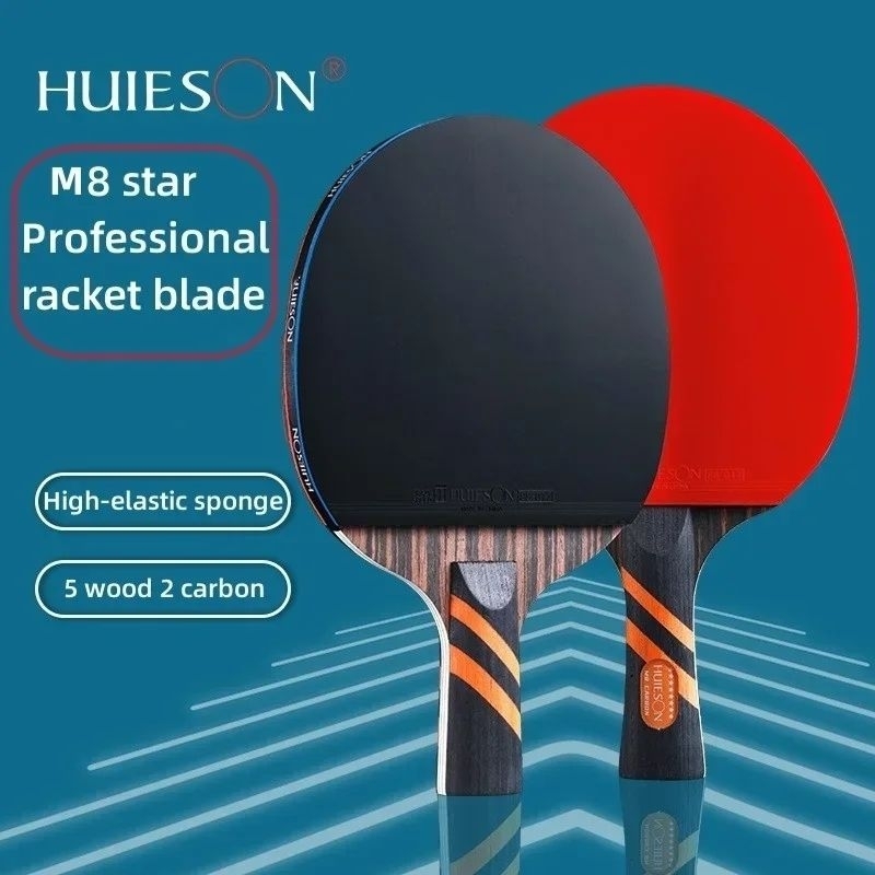 Jual Huieson Bet Pingpong M8 8 stars 2pcs - racket tenis meja loop ...