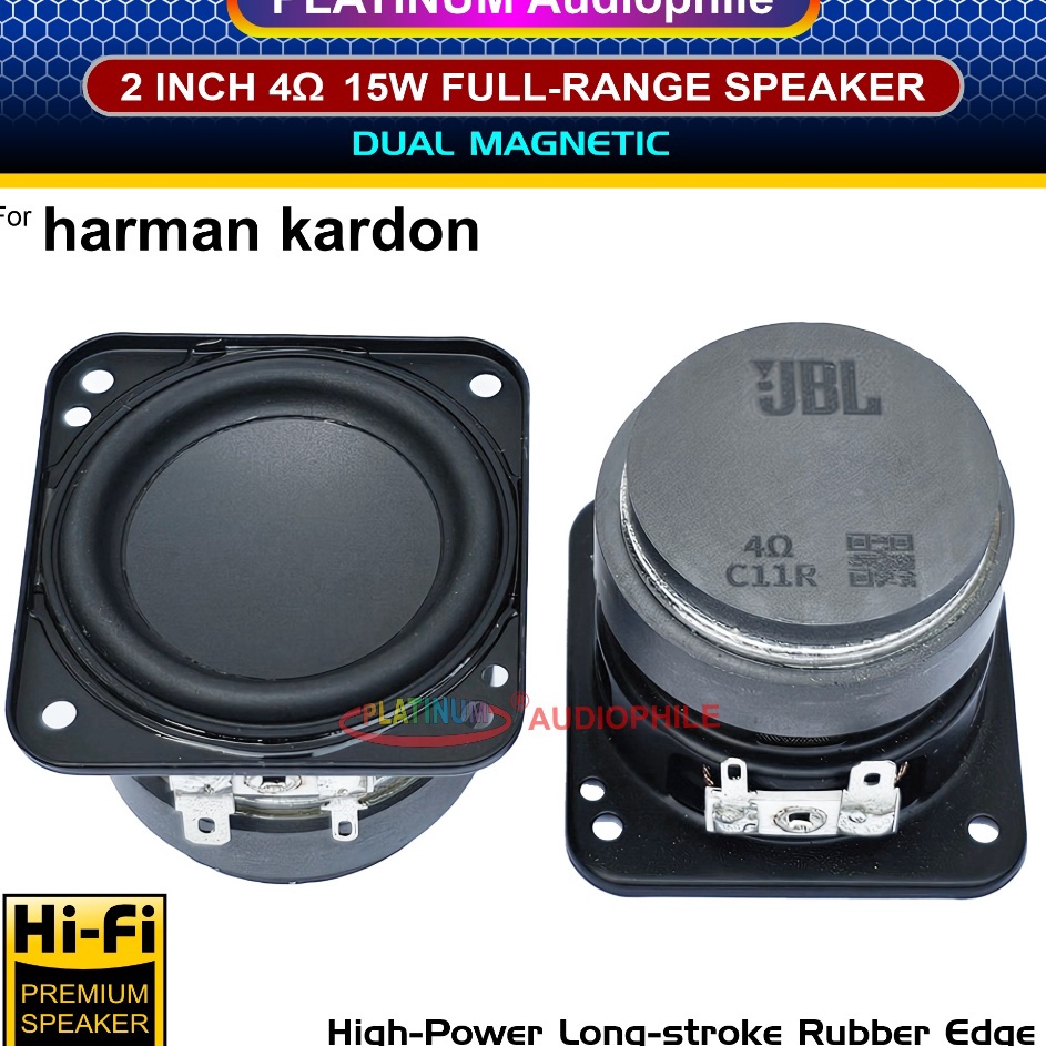 Jual Speaker 2 inch Fullrange 4 ohm 15W Hifi Speker Full range 2 for ...