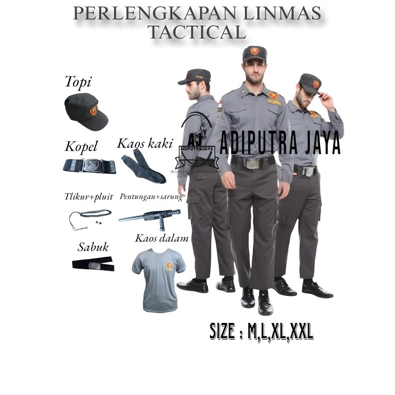 Jual PERLENGKAPAN SERAGAM LINMAS HANSIP TERBARU|SERAGAM LINMAS ABU ...
