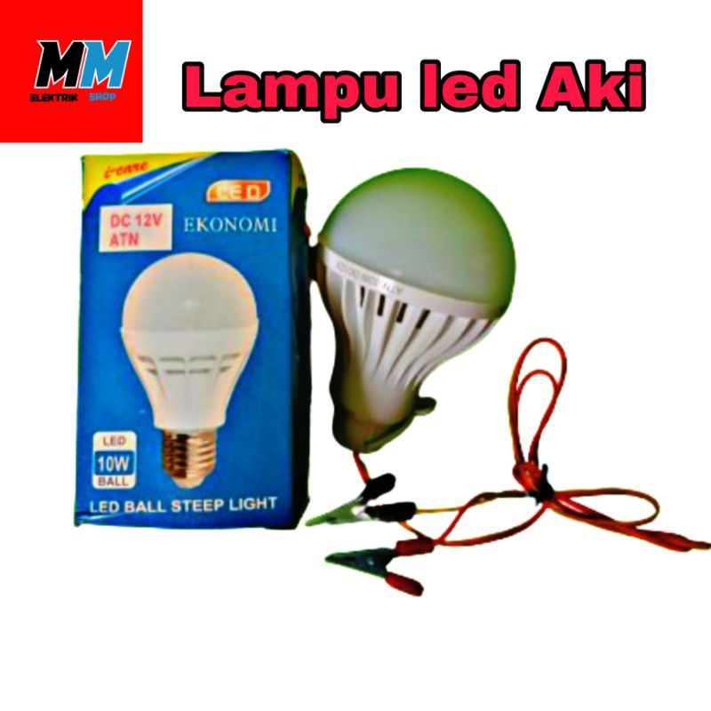 Jual Lampu Aki Fitting DC Jepit 10 Watt ATN | Shopee Indonesia