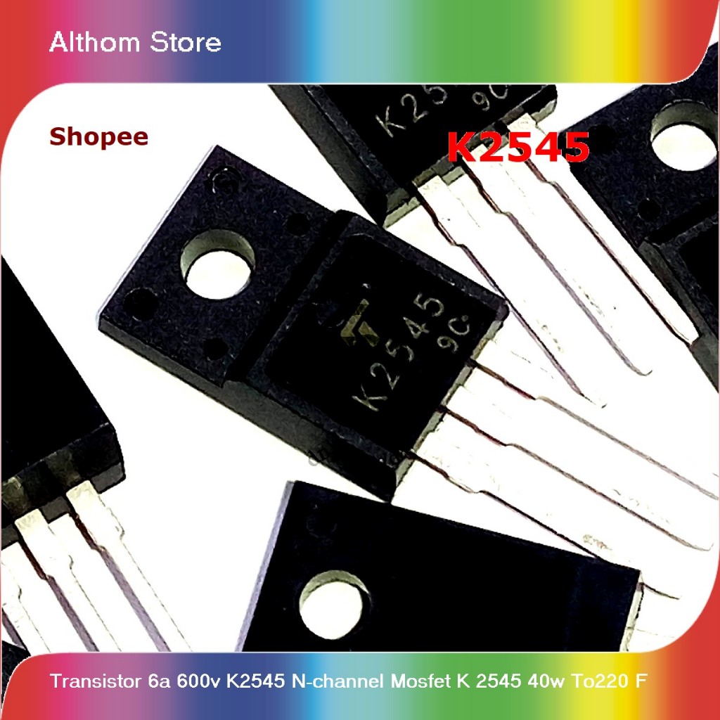Jual transistor 6a 600v k2545 n-channel mosfet k 2545 40w to220 f ...