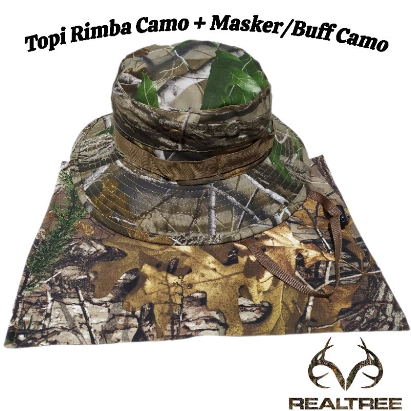 Jual Topi Rimba Camo dan Buff camo realtree xtraa | Shopee Indonesia