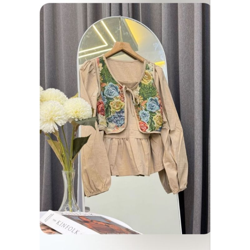 Jual vest bunga crop | Shopee Indonesia