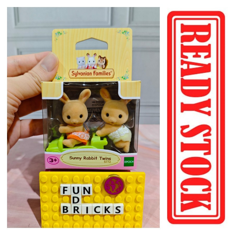 Jual Sylvanian Sunny Rabbit Twins 5772 | Shopee Indonesia