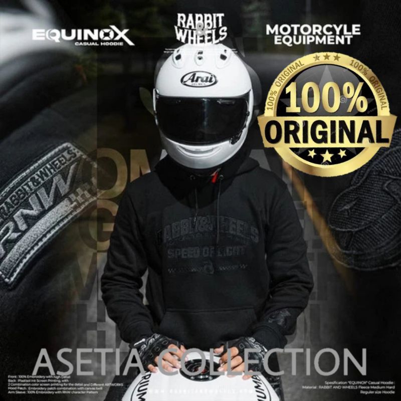Jual HOODIE RABBIT AND WHEELS EQUINOX BLACK | NEW | ORIGINAL RNW ...
