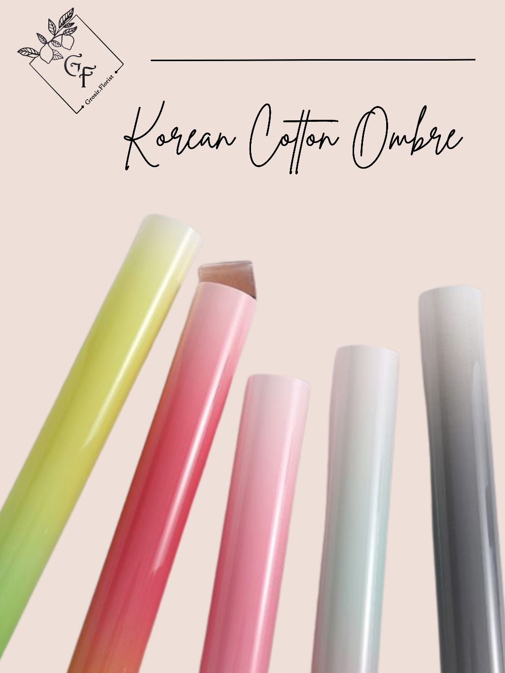 Jual WRAPPING BUKET OPP GRADASI KOREAN COTTON RAINBOW PAPER KERTAS ...