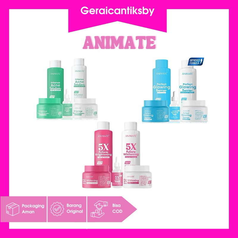 Jual animate skincare 5in1-animate skincare bpom original | Shopee ...