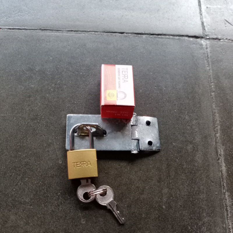Jual GEMBOK DAN OVERPAL GALVANIS 2 INCH | Shopee Indonesia