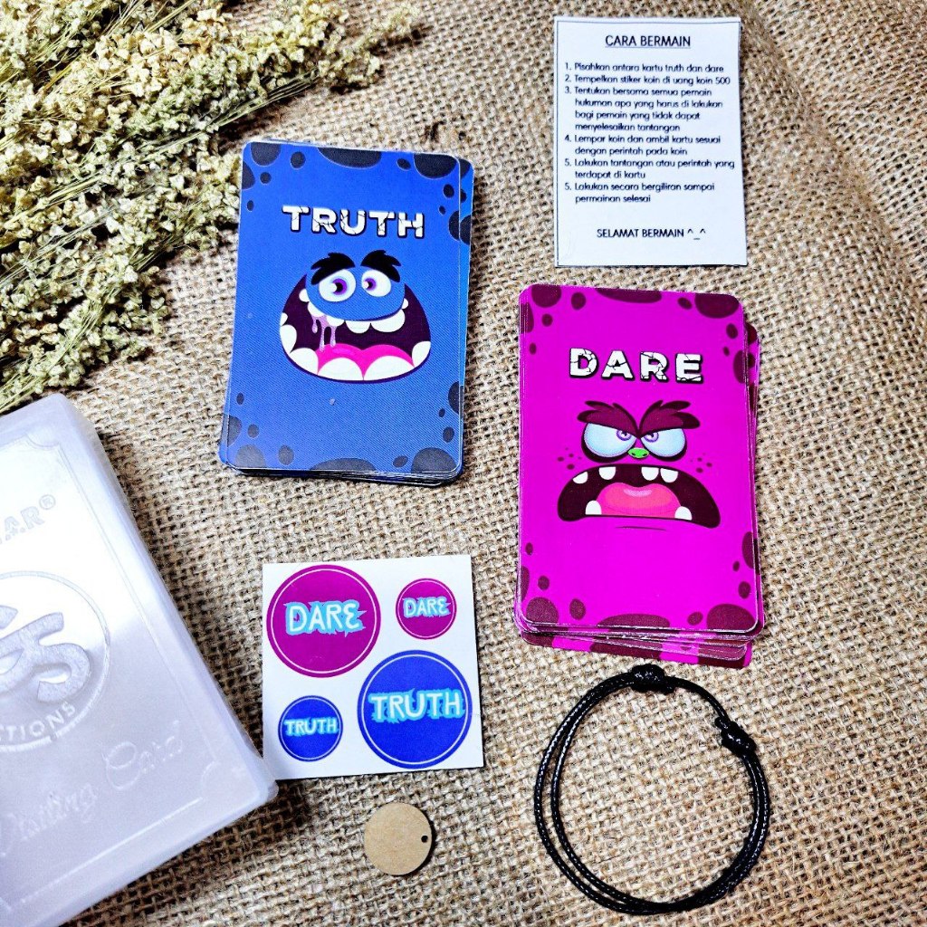 Jual Truth Or Dare kartu permainan tantangan dan kejujuran ( 50 kartu ...