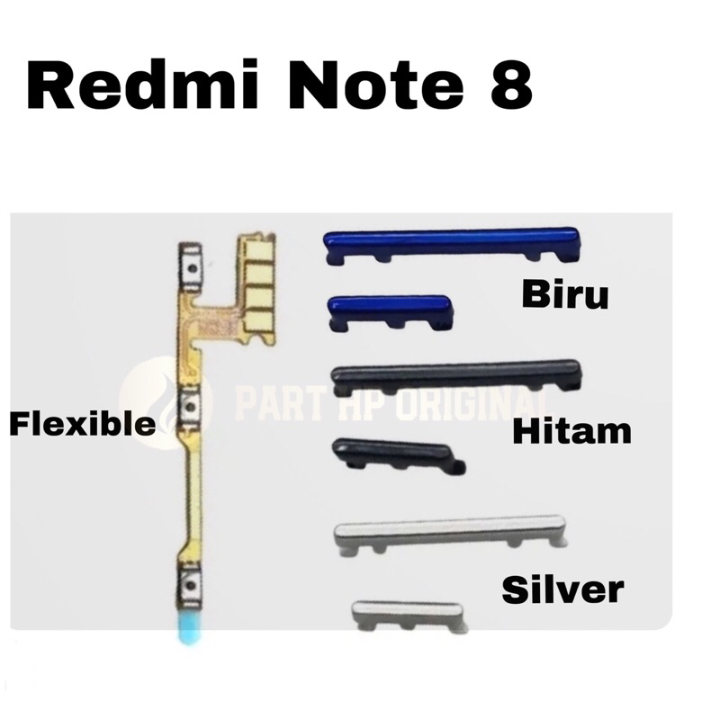 Jual Tombol Flexibel On Off Volume Xiaomi Redmi note 8 Original Satu ...