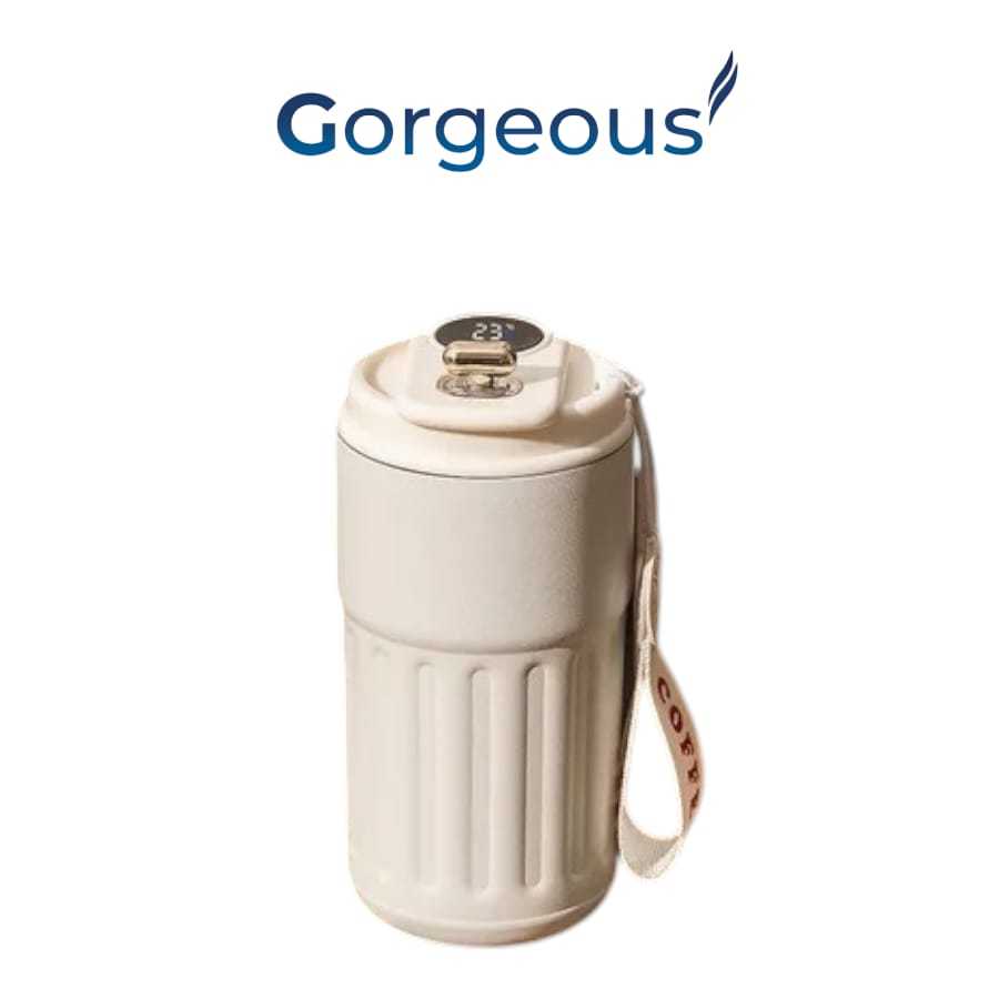 Tumbler Minum Kopi Aesthetic Smart Led 450ml Stainless Steel Sus 316 / Vacuumm I - foto 4