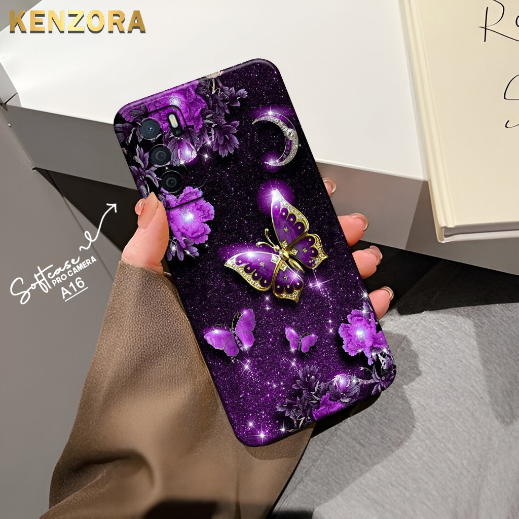 Jual Kenzora Case OPPO A16 Fashion Case Kupu Kupu series Premium