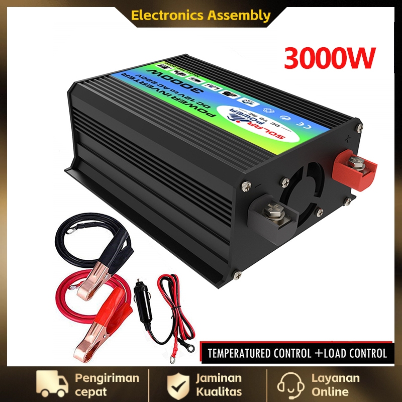 Jual Mobil Inverter Sine Wave Baru Converter 12V DC Ke 220V AC Power ...