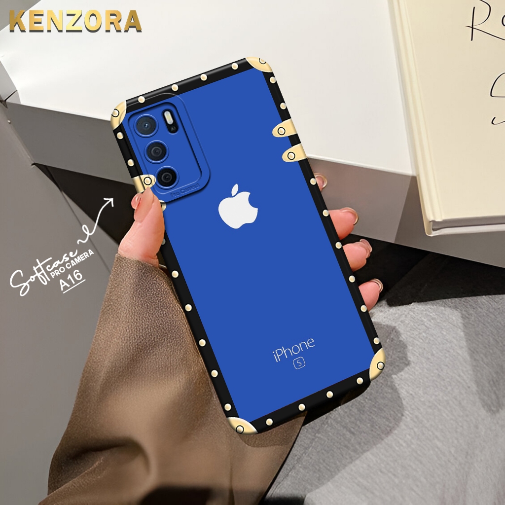 Jual Kenzora Case OPPO A16 Fashion Case Logo Iphone series Premium