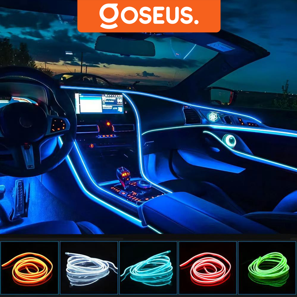 Lampu Strip LED Neon 5 Meter Dekorasi Mobil Flexibel USB 5V Aksesoris Dashboard Universal OTO4002
