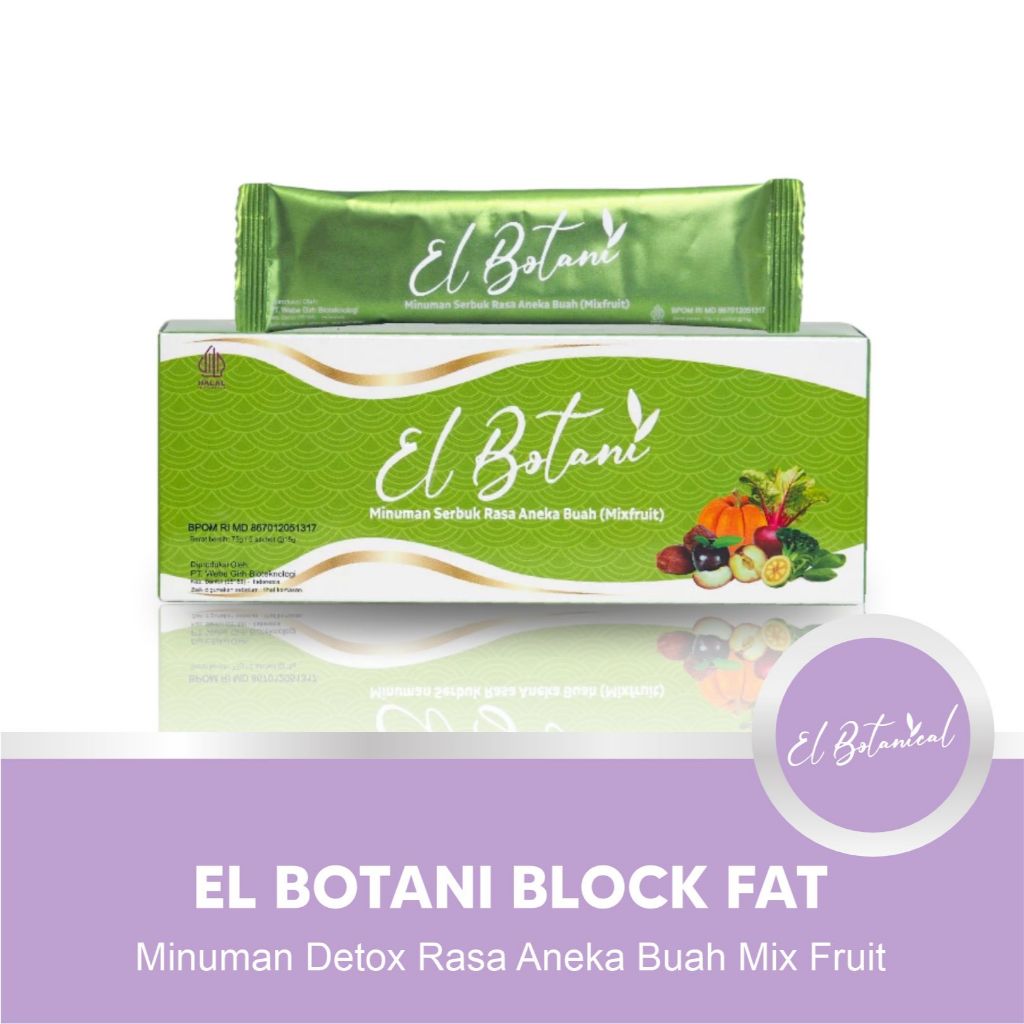 Jual El botani Block Fat Pelangsing Pelancar BAB Minuman Detox rasa ...