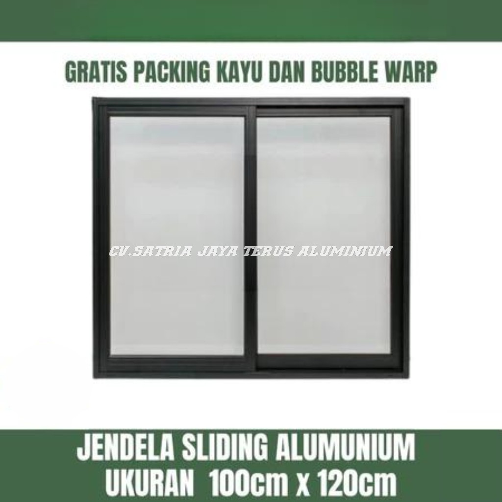Jual Jendela UK 100x120 Sliding / Geser Aluminium Minimalist/ Minimalis ...