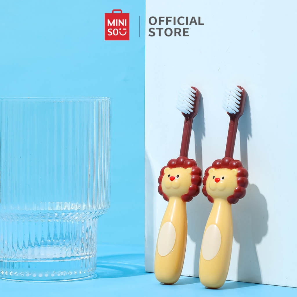 Jual Miniso Children's Toothbrush Cute Kids Soft Bristle Toothbrush ...