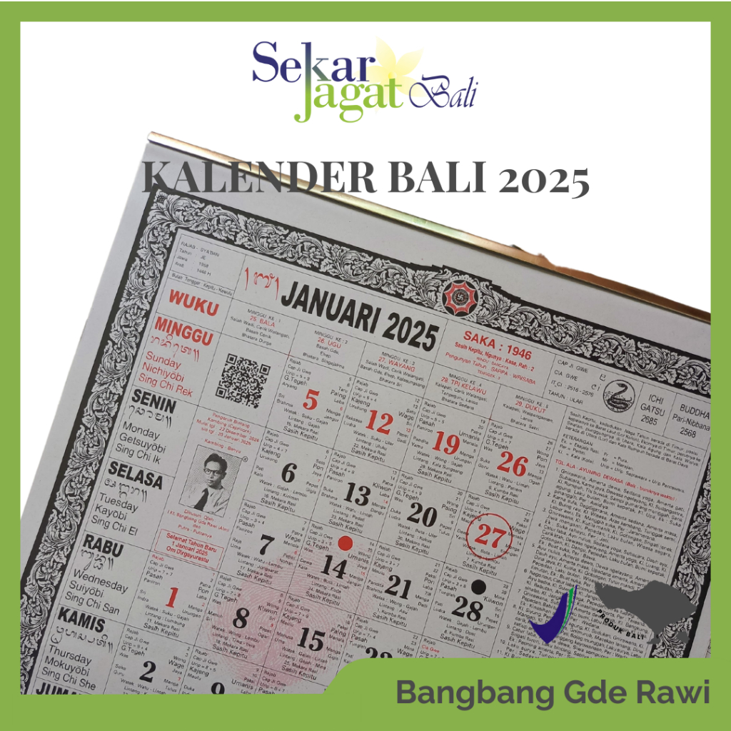 Jual Kalender Bali 2025 Bangbang Gde Rawi | Shopee Indonesia