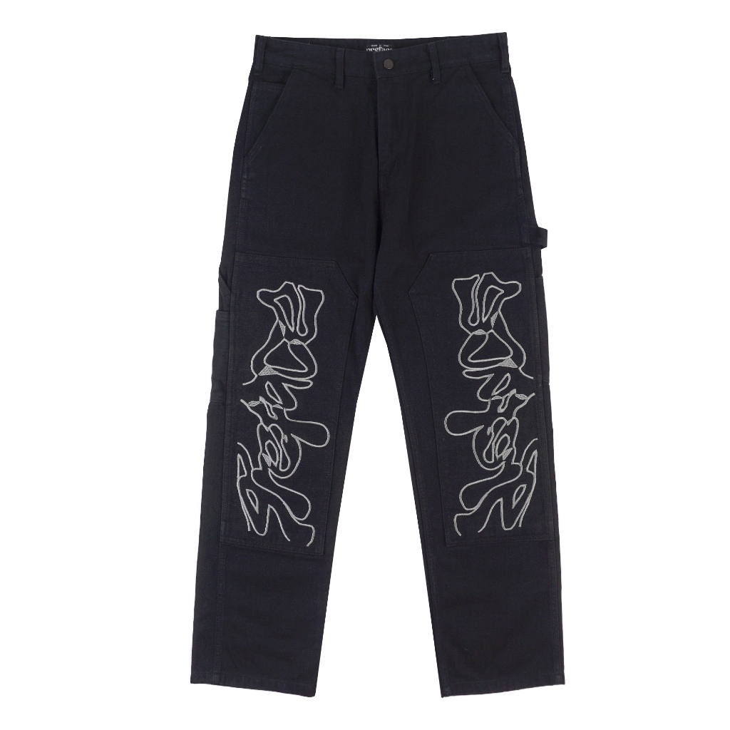 Jual PREFACE Signature Carpenter Pants Black | Shopee Indonesia