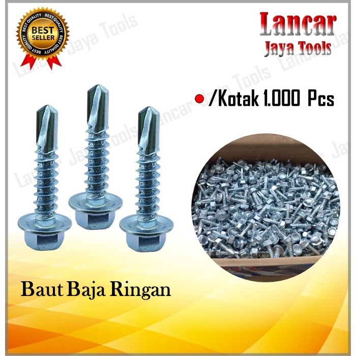 Jual 1.000 PCS 10X19 DAN 10X16 BAUT / SEKRUP / ROOFING / RUPING BAJA ...
