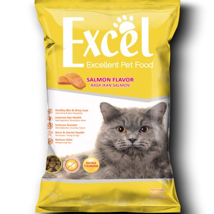 Jual excel kuning dry food cat 500g excel salmon | Shopee Indonesia