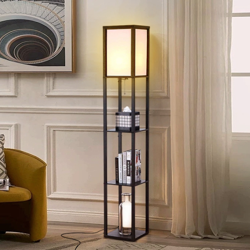 Jual Floor Lamp Shelf Rack Lampu Lantai Rak Ruang Tamu Minimalis Nordic ...