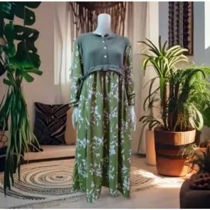 Jual Midi Dress Serena Bahan Knitted Import Kombinasi Crinkle Airflow  Premium Baju Dress Santai//viona midi dress kombi kenit | Shopee Indonesia