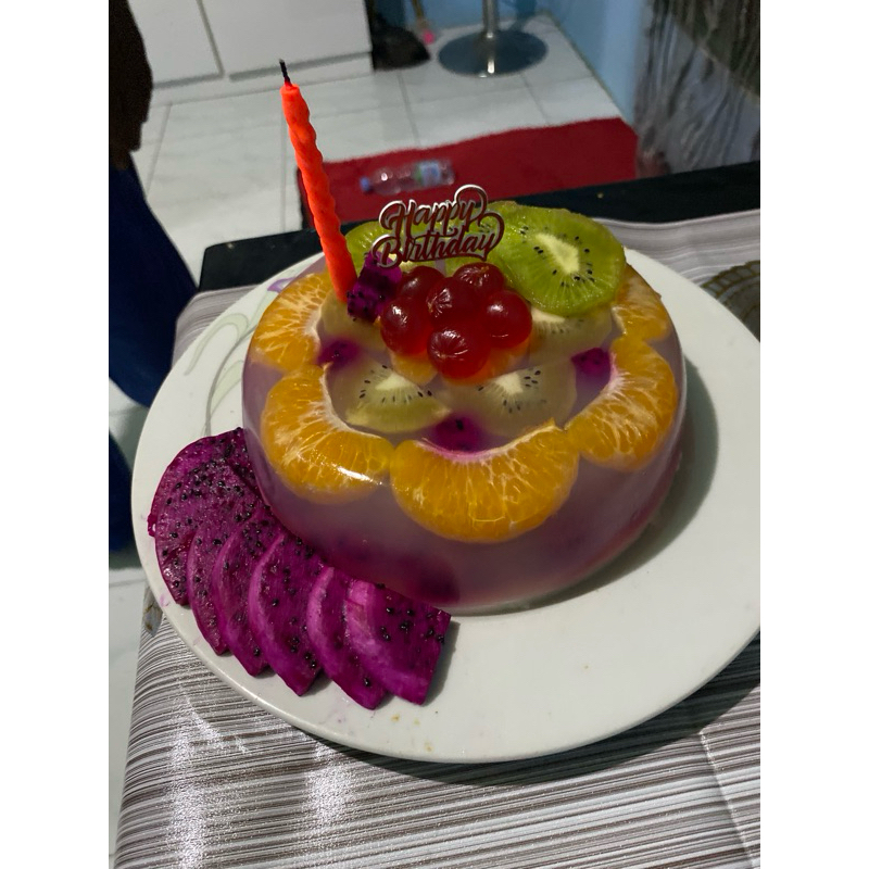 Jual puding buah ulang tahun / kue ulang tahun | Shopee Indonesia