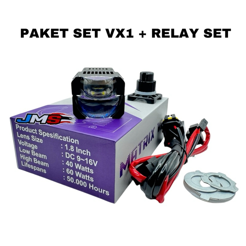 Jual ORIGINAL BILED VINYX MATRIX VX1 TIPE LASER 1,8 INCH PLUS RELAY SET ...
