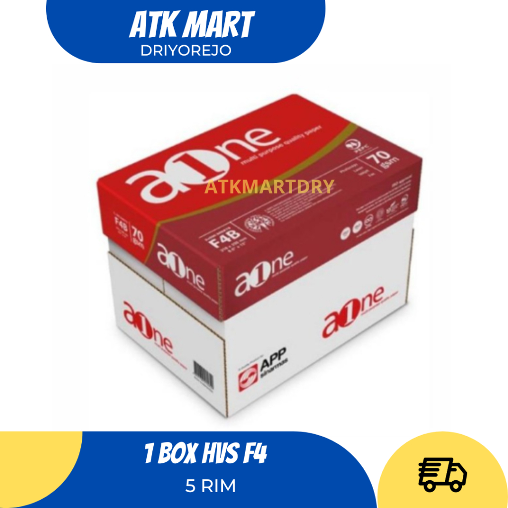 Jual KERTAS HVS F4 70 GRAM 1 BOX ISI 5 RIM SIDU AONE MAXI BRITE PP LITE ...
