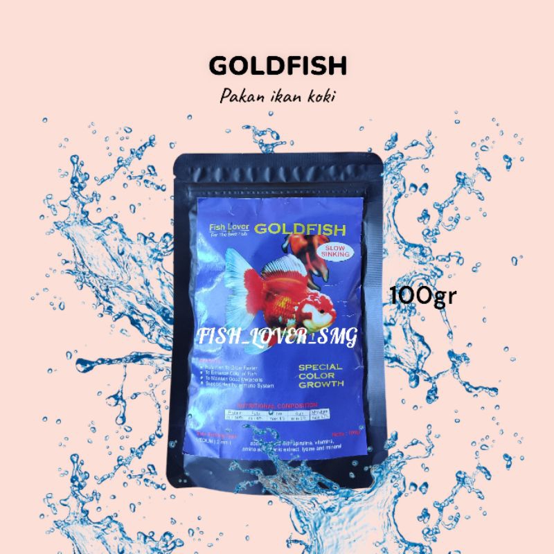 Jual Pakan Koki Pelet Koki Goldfish Color Growth 100gr floating dan ...