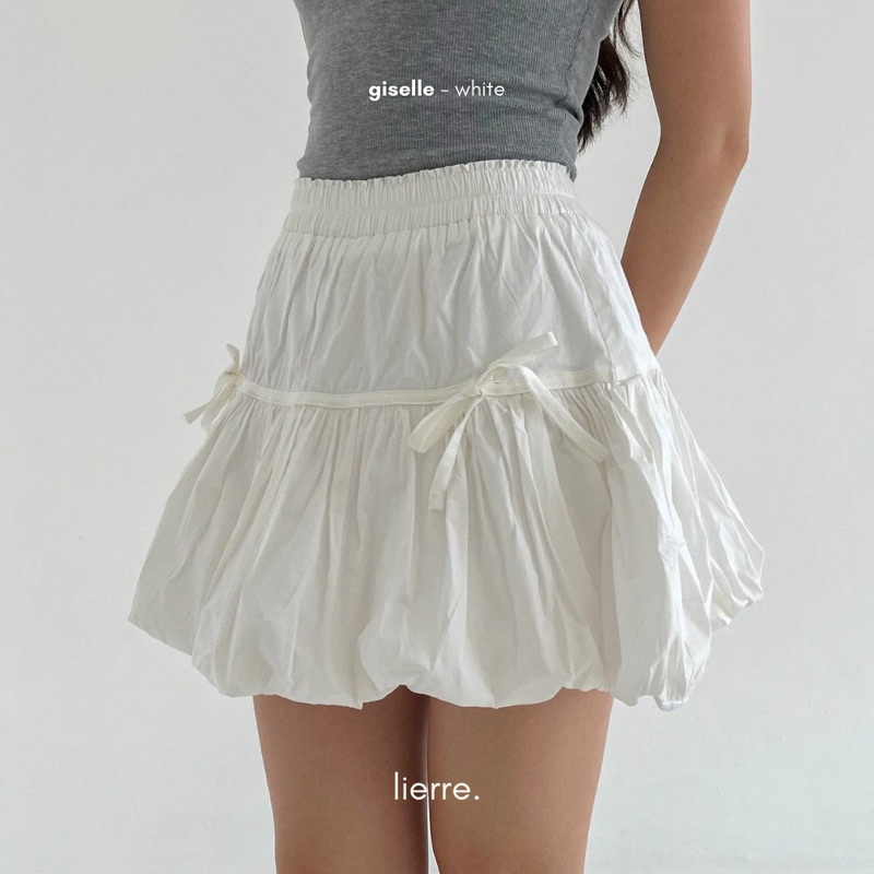 Jual lierre. GISELLE balloon skirt - ribbon mini skirt | Shopee