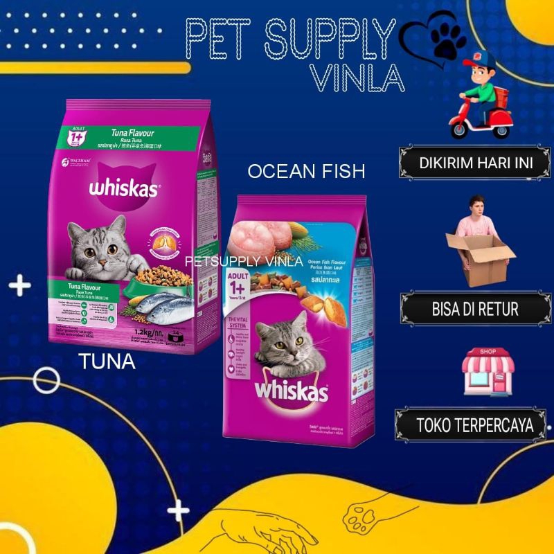 Jual Whiskas Tuna dan ocean fish repack | Shopee Indonesia