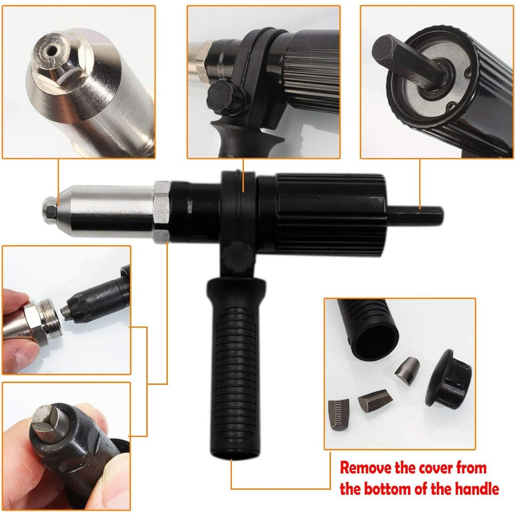 Jual Tang Rivet Ripet Konverter Bor Paku Rivet Elektrik Gun Besi Hitam ...