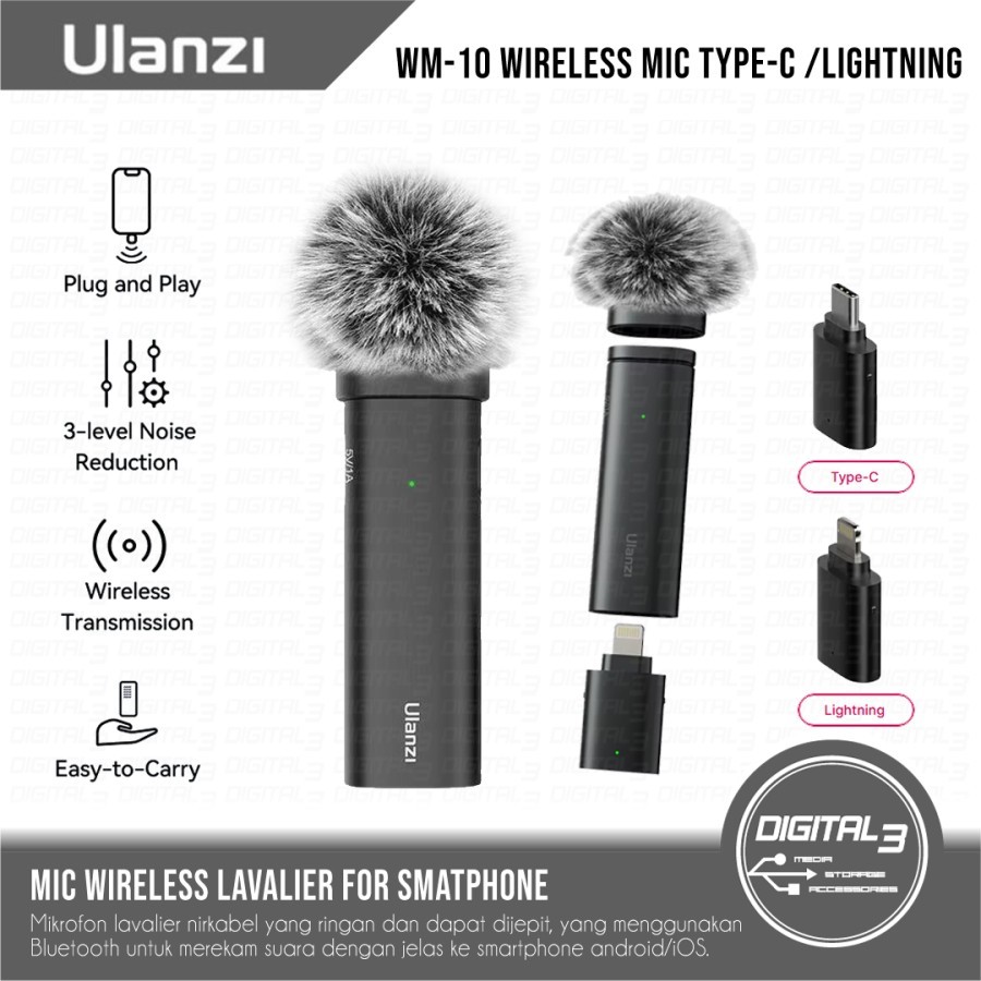 jual-ulanzi-wm-10-mic-wireless-clip-on-lavalier-microphone-jepit-for