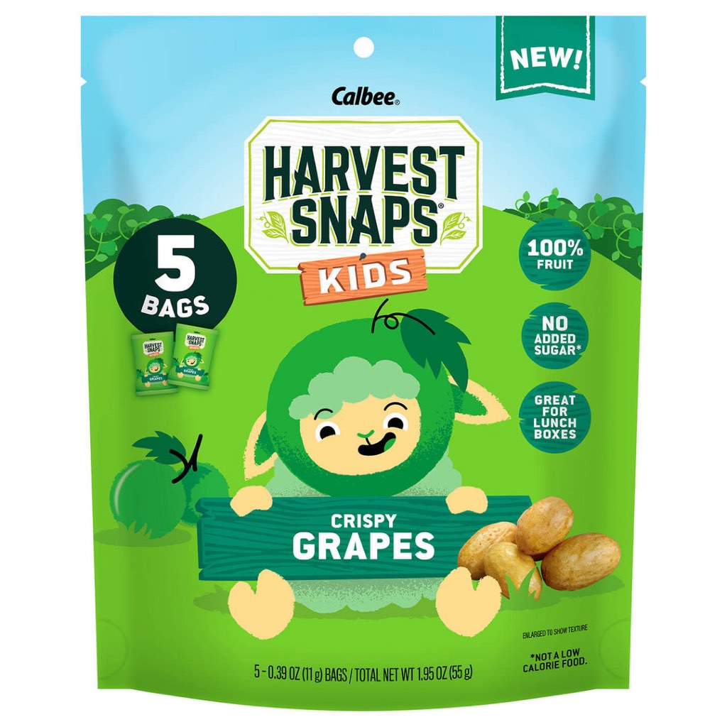 Jual Calbee Harvest Snaps Kids Crispy Grapes 55g (5 Bags x 11g ...