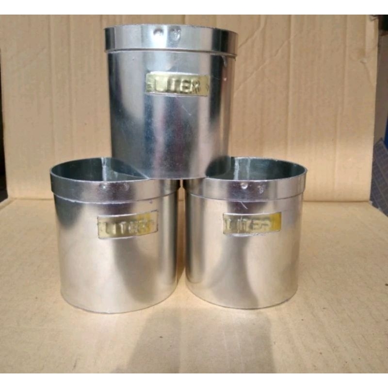 Jual Literan/Takaran Beras ukuran 1 liter Stainless | Shopee Indonesia