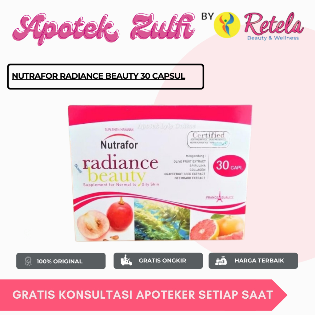 Jual NUTRAFOR RADIANCE BEAUTY 30 CAPSUL / KULIT CANTIK DAN SEHAT ...