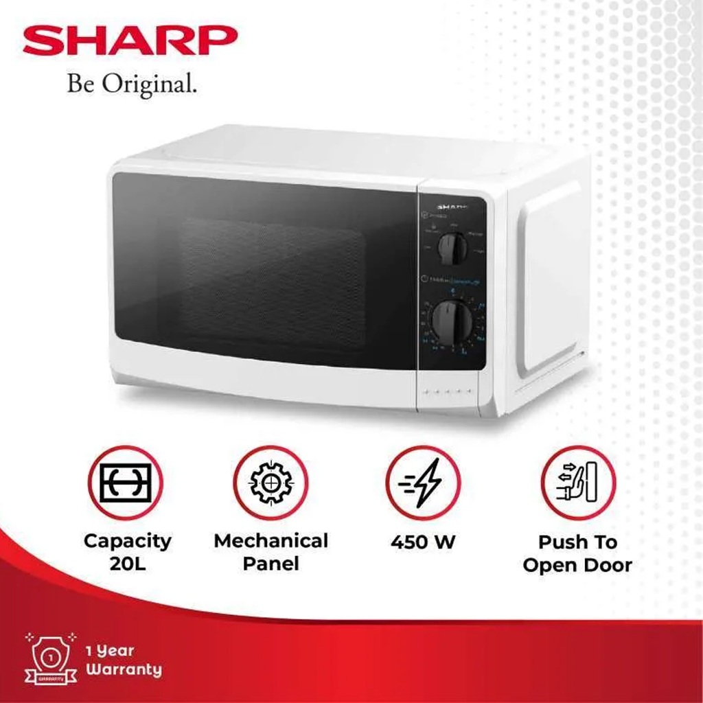 Jual SHARP Microwave R-220MAWH 20Liter - 450w / Microwave Low Watt ...