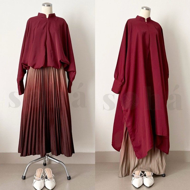 Jual Eleea Skirt (Gradasi Plisket) | Shopee Indonesia