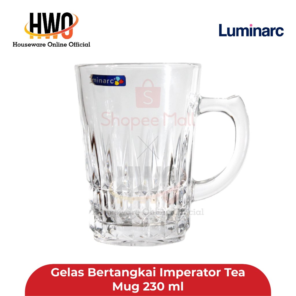 Jual Luminarc Gelas Bertangkai Imperator Tea Mug 230 ml | Shopee Indonesia